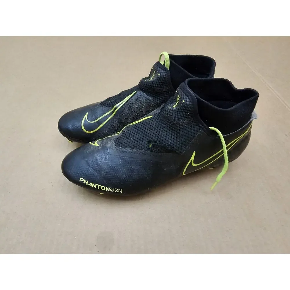 Nike Phantom Academy Artificial Grass Mens 8 Black Volt Soccer Cleats AO3258-007